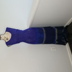 Jovi sheer blue dress size medium